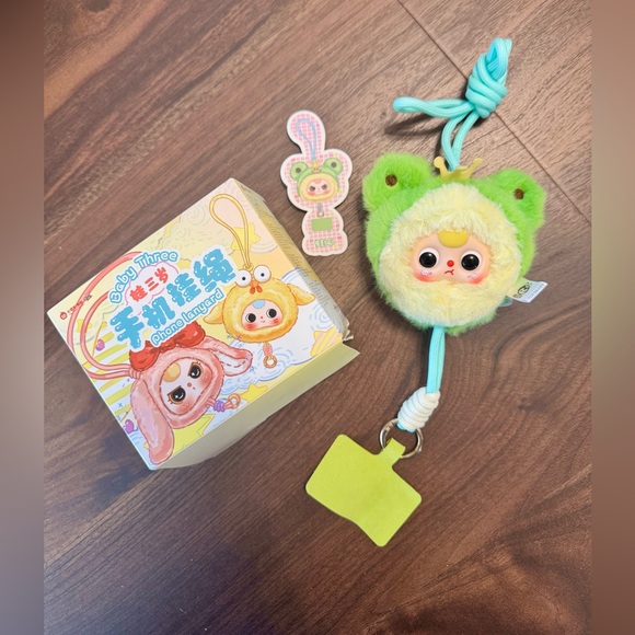 *Bundle Of Two 🐸* Baby Three Phone Lanyard Frog & Baby Three Little Mahjong Frog - Picture 2 of 3